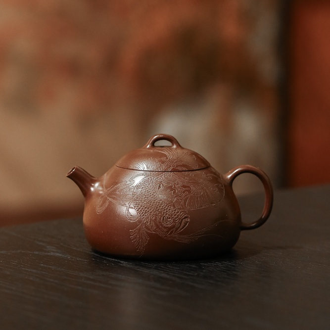 【陶研专属】 半瓢 底槽清 200cc 杨圣 紫砂壶