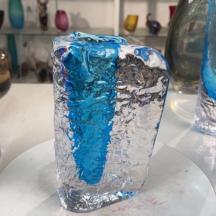 高20轻奢琉璃花器福利正常人工痕迹