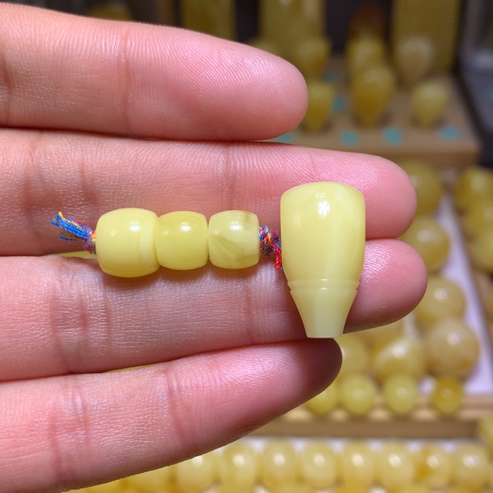 蜜蜡裸石未镶嵌天然俄料白花蜜蜡直切套装8-11左右