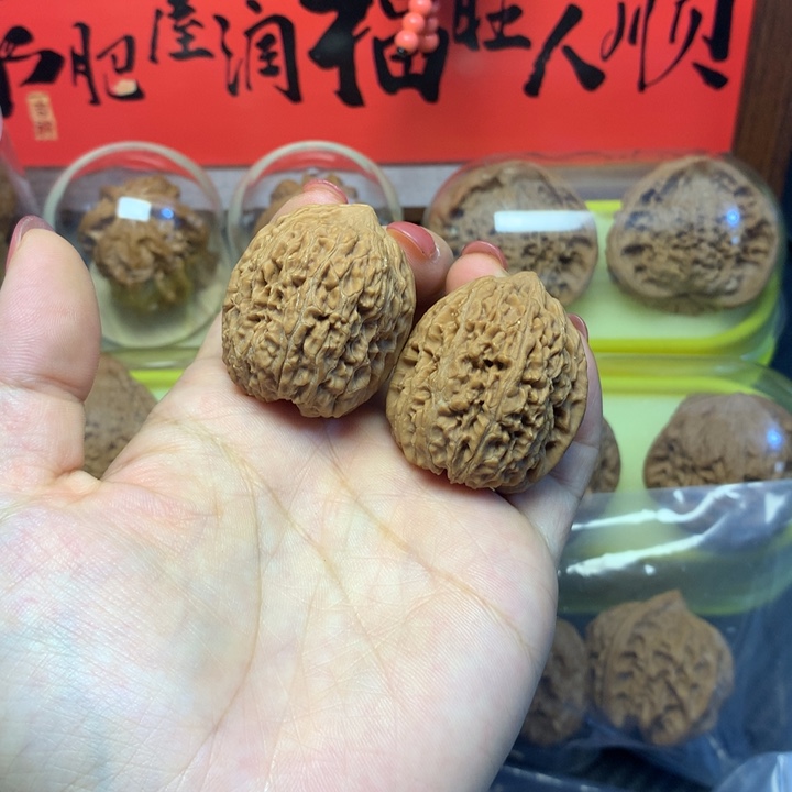 把件核桃蒜头34全品