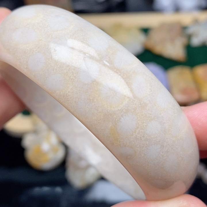 硅化珊瑚（珊瑚玉）手镯未镶嵌56.5