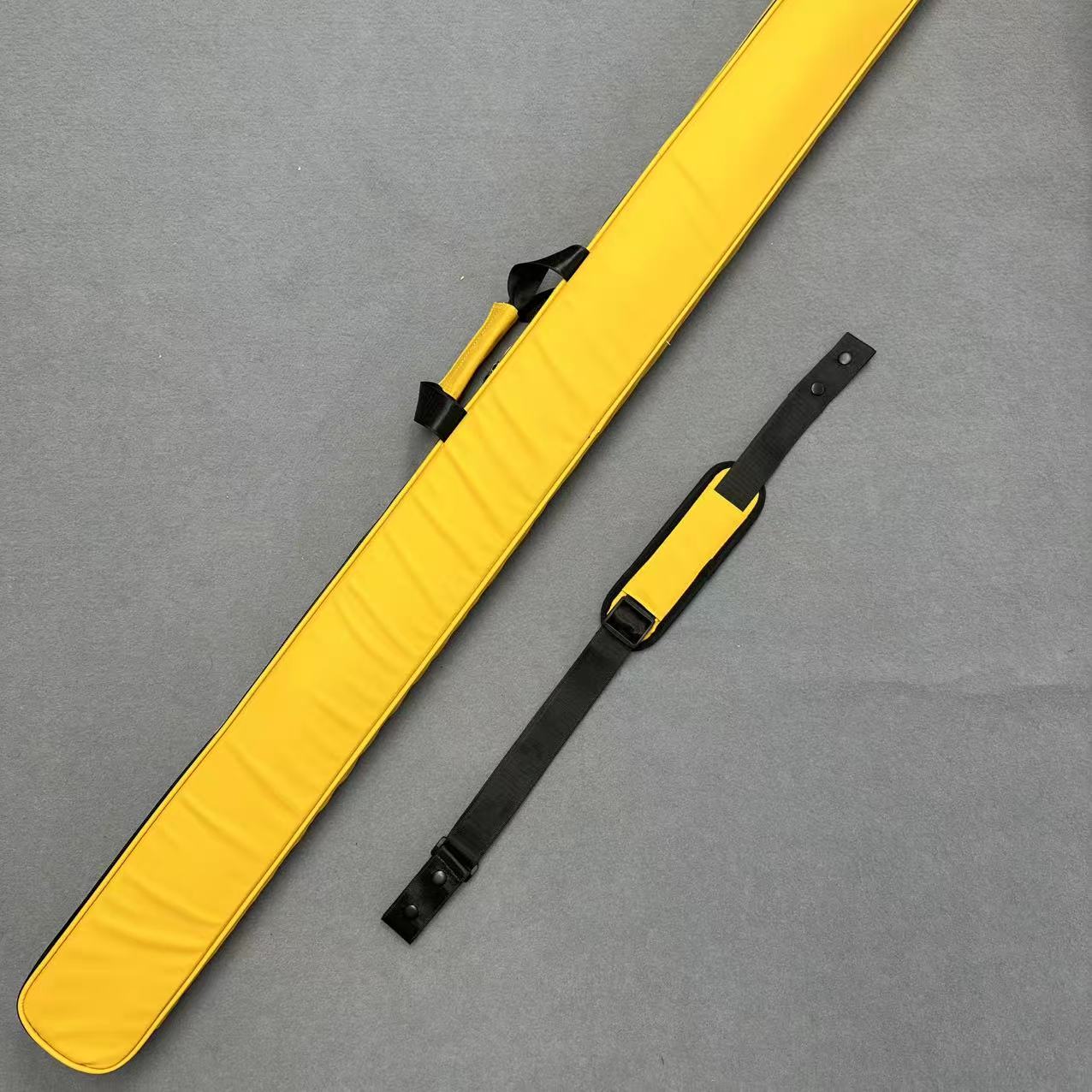 无字磨砂款-新款小头通体台球杆盒外包-可放三槽双槽-防水材质