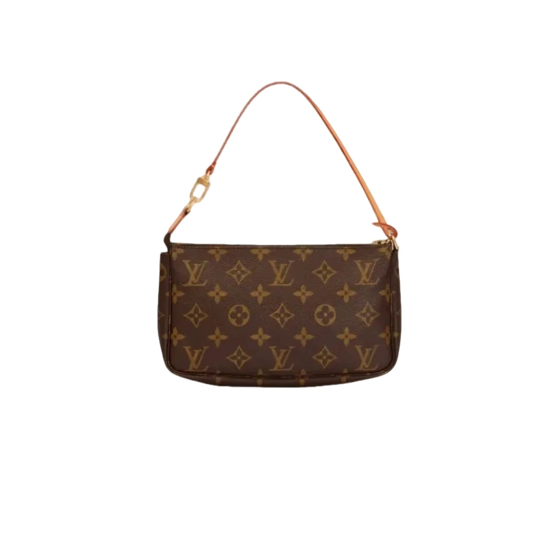 99新 LouisVuitton/路易威登 中古款经典老花大号麻将/手提包