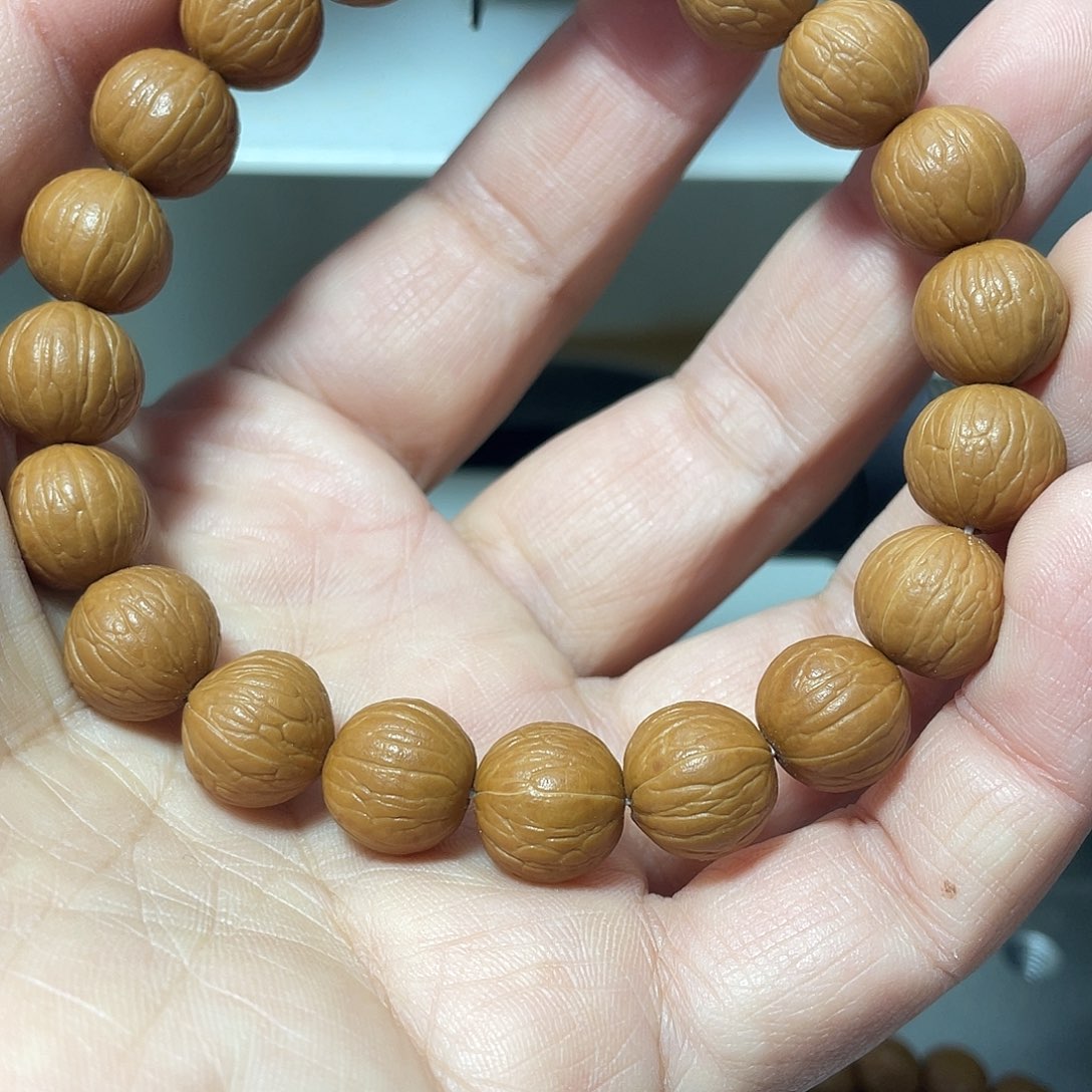 暖***田猴头核桃吊坠原皮原色