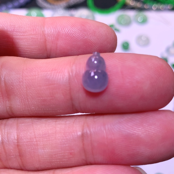 翡翠手镯未镶嵌紫葫芦