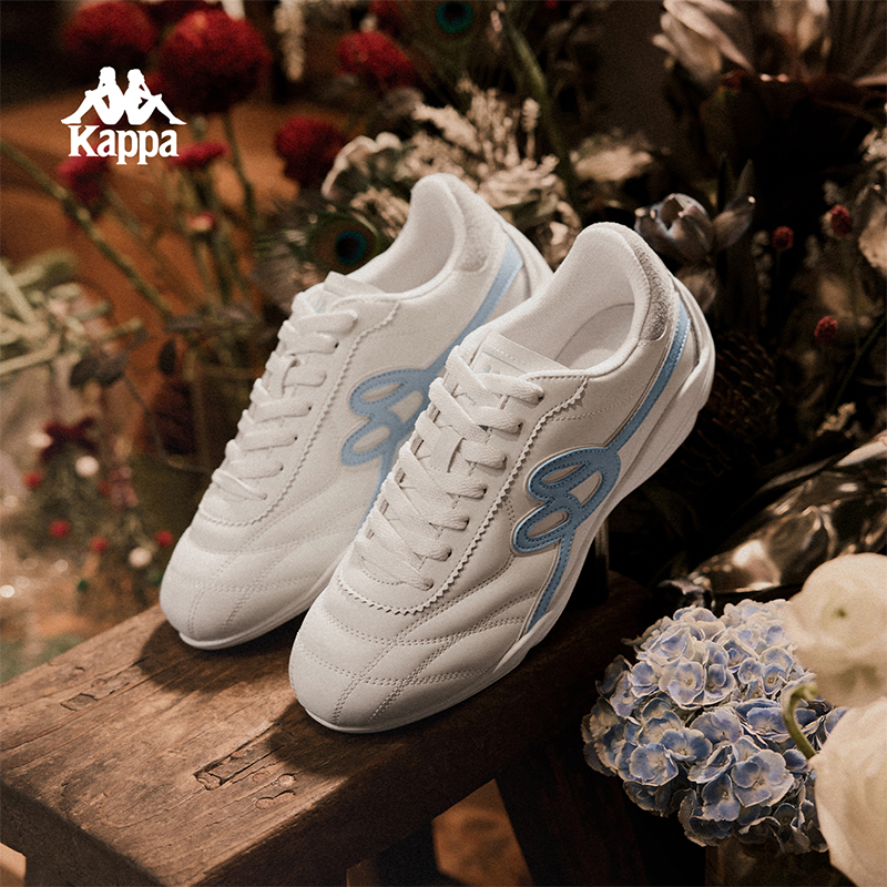 Kappa K520情人结男女薄底足训鞋2026新款通勤运动百搭休闲潮鞋子