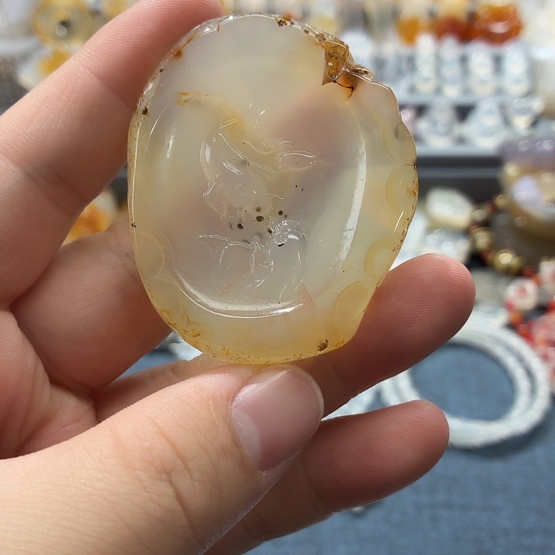 玛瑙/玉髓未镶嵌吊坠(不含链)