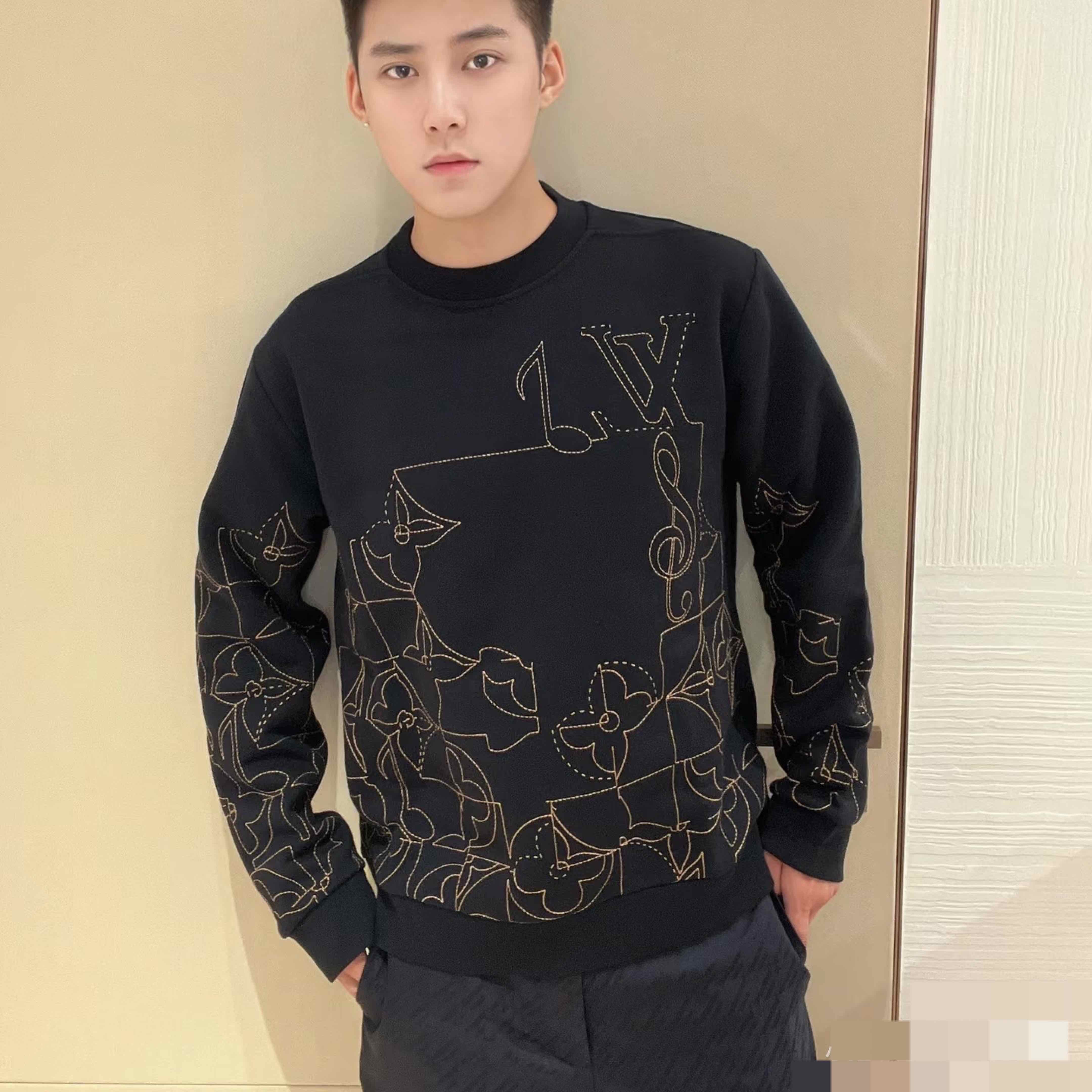 未使用 LouisVuitton/路易威登 印花套头卫衣/XL码/Y0657