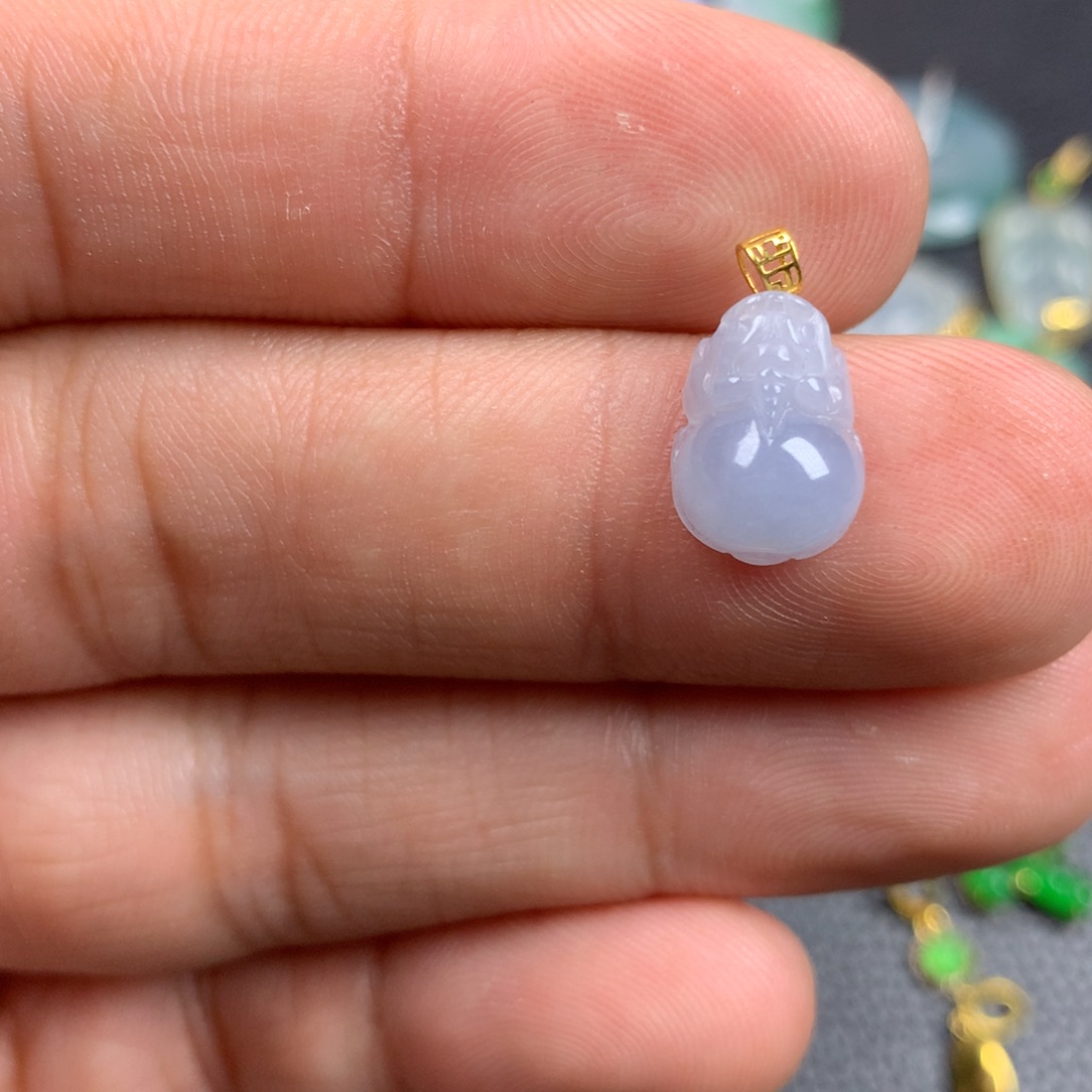 【闪购商品】翡翠18K金镶嵌颈饰翡翠