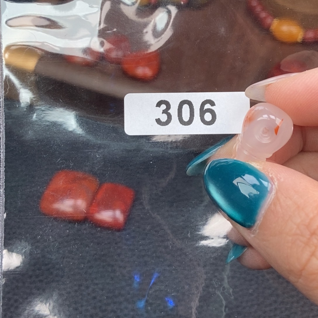 南红玛瑙未镶嵌手链卡9.2