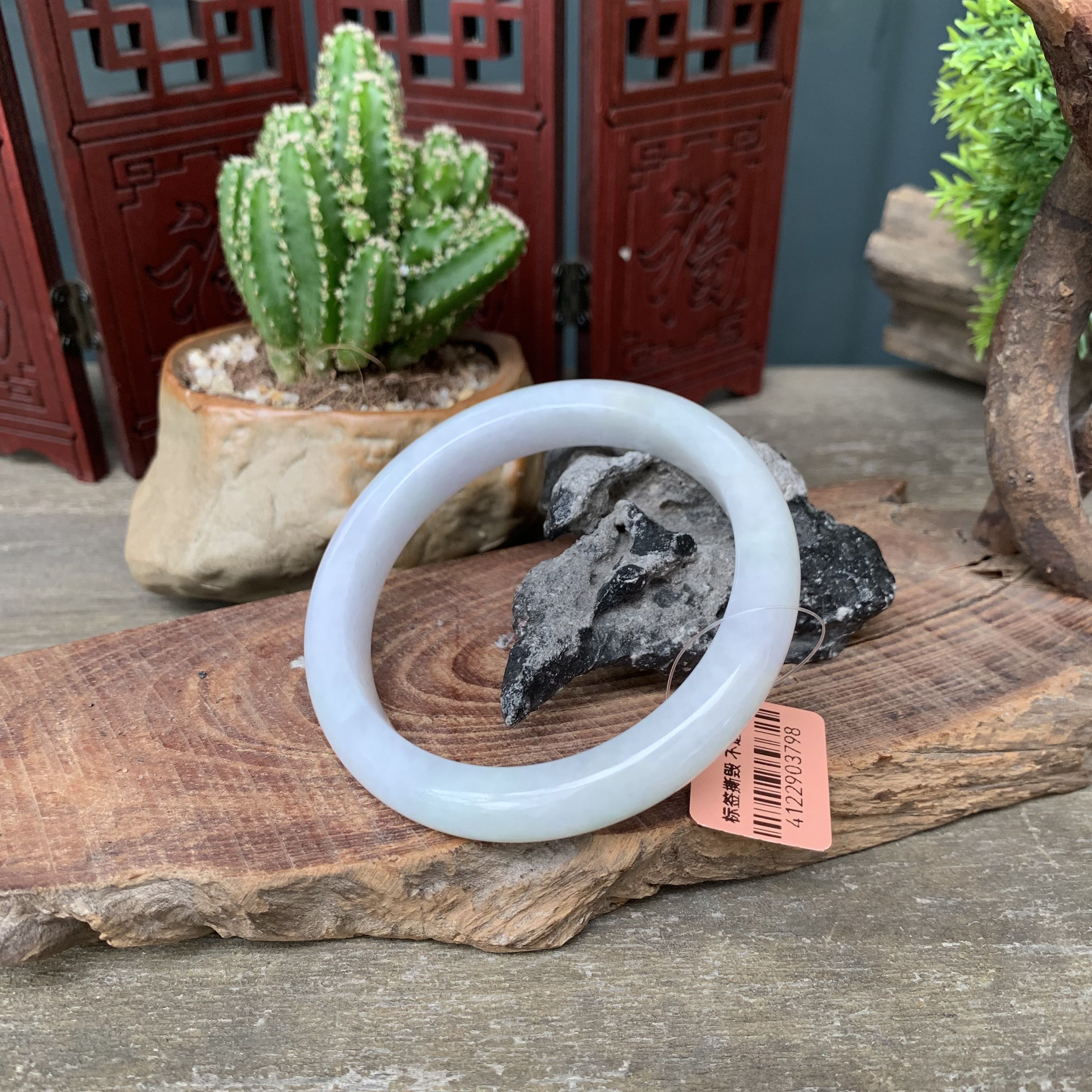 天然a级翡翠手镯56白月光手镯3798天然糯种翡翠手镯a级翡翠手镯