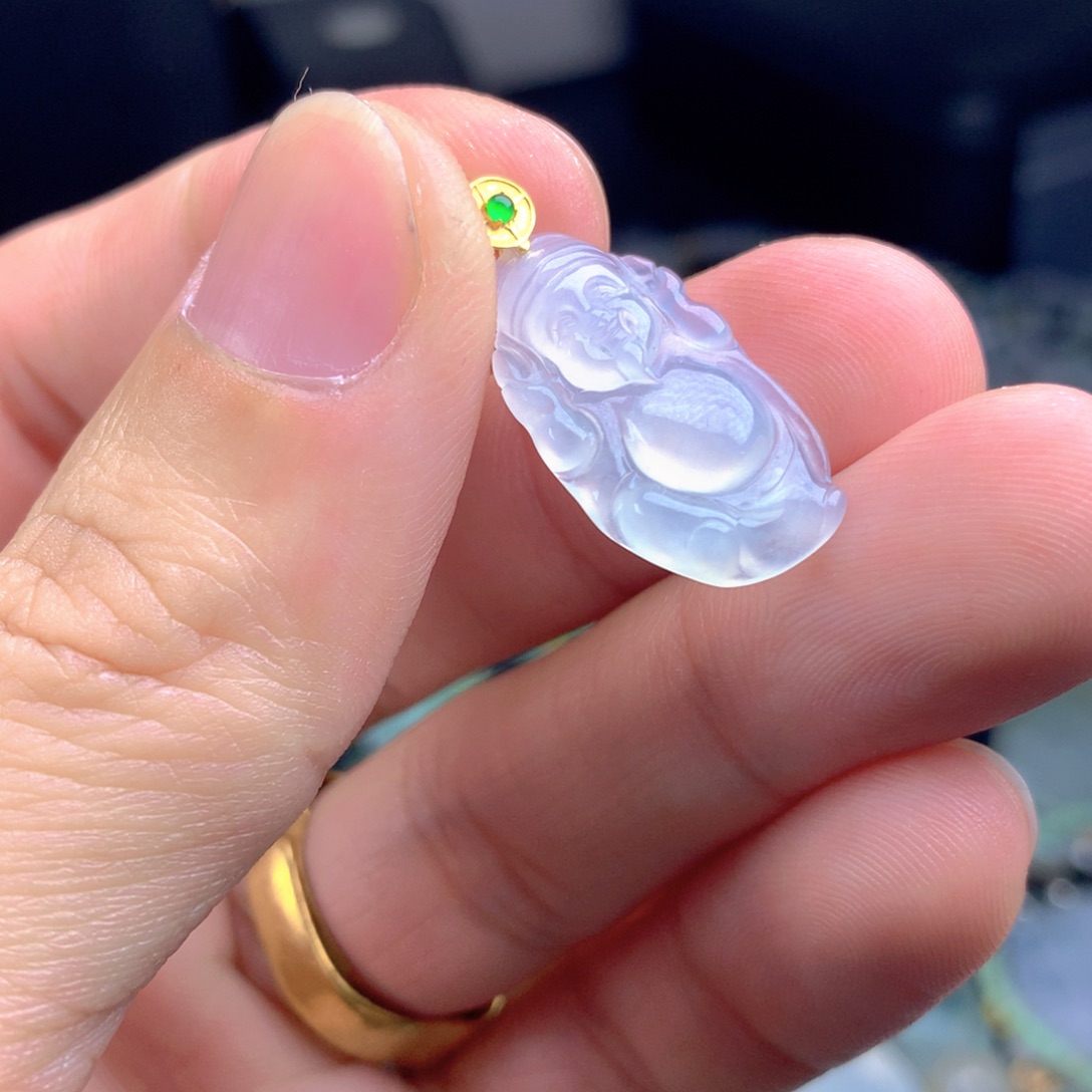 【闪购商品】翡翠颈饰18K金镶嵌翡翠