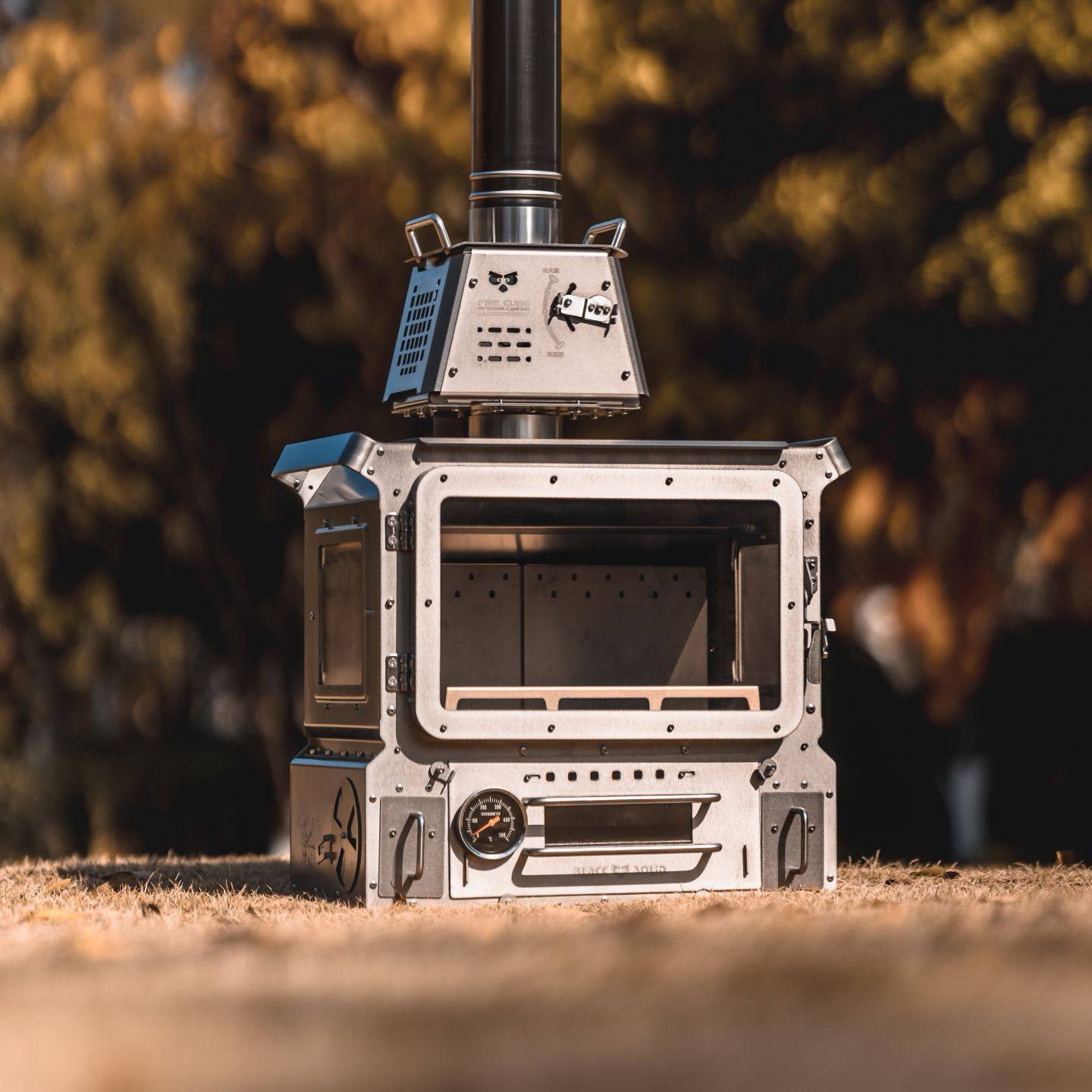 黑固钛小魔王特殊定制版本柴火炉轻盈户外取暖炉