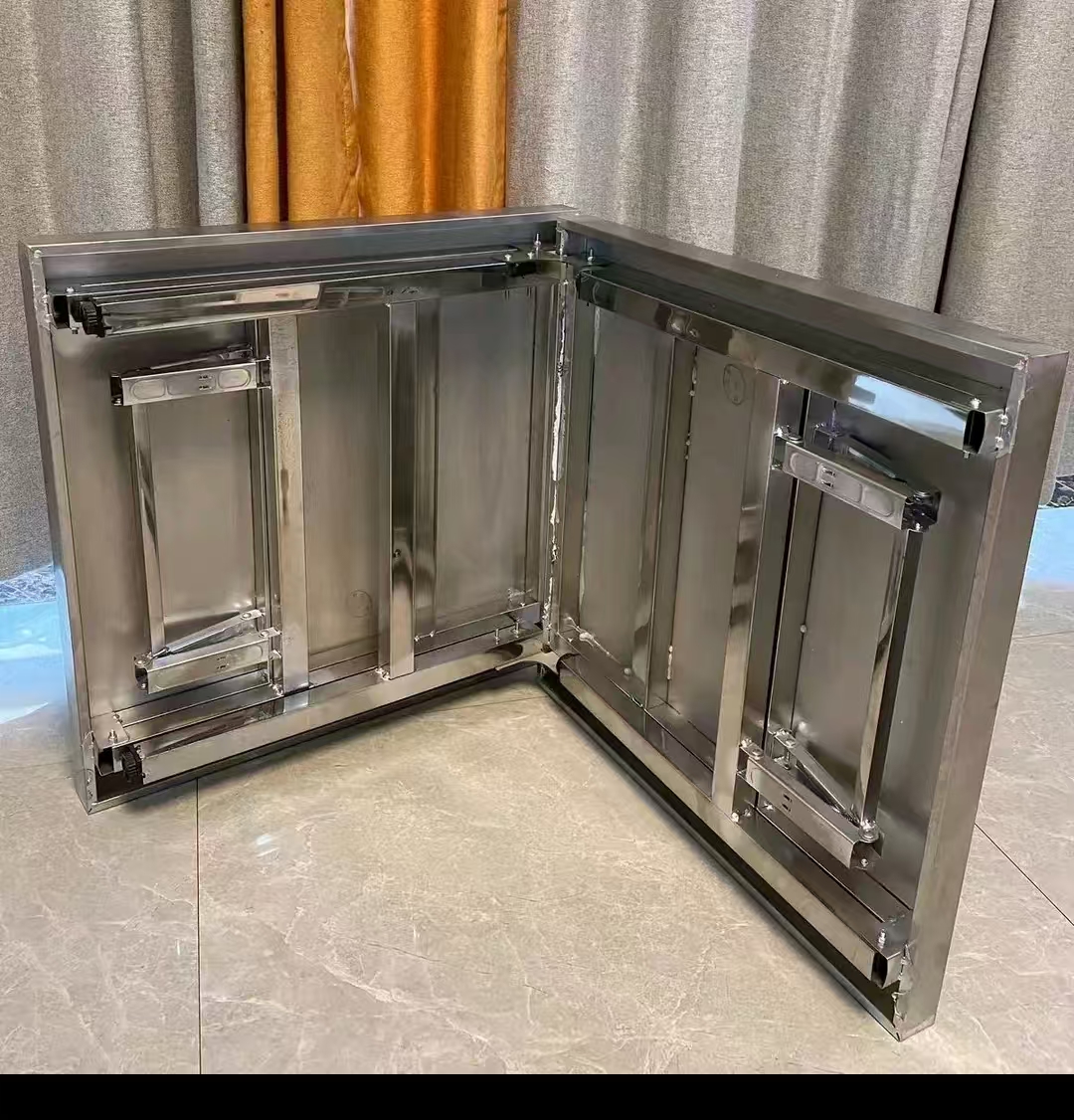 可折叠桌不锈钢折叠桌便携操作台桌工作台厨房不锈钢置物架