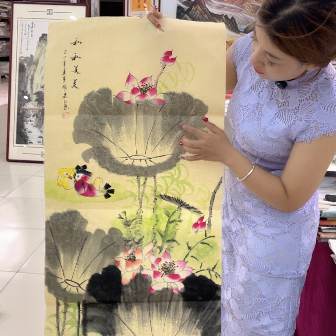 国画纯手绘国画山水花鸟