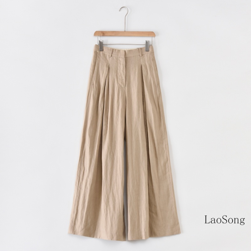 [阔腿]欧洲亚麻女款长裤设计师限量款【5895】