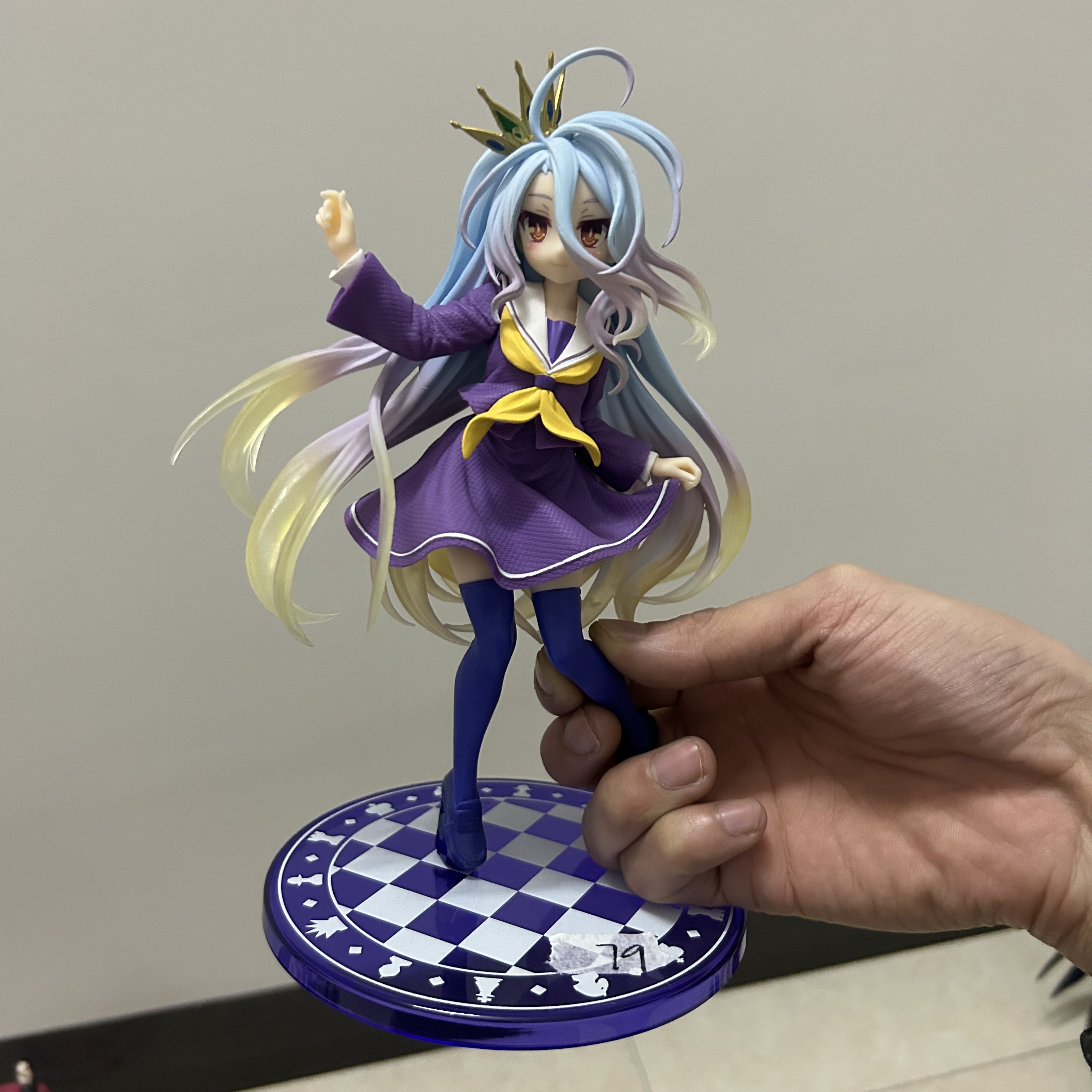 正版拆摆回盒 NGNL 游戏人生 妹妹 制服ver 白 皇冠 景品手办