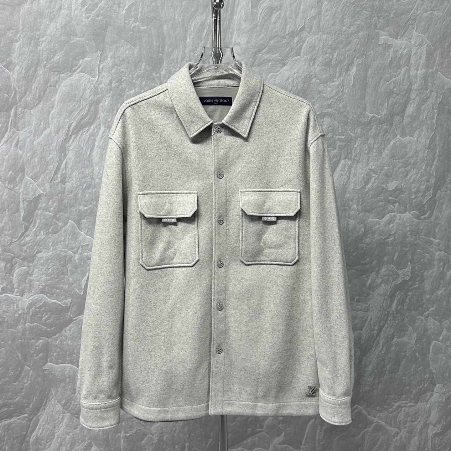 99新 LouisVuitton/路易威登 SS25 logo口袋羊毛外套 L码D16367