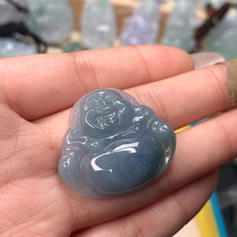 【闪购商品】翡翠颈饰未镶嵌佛公吊坠