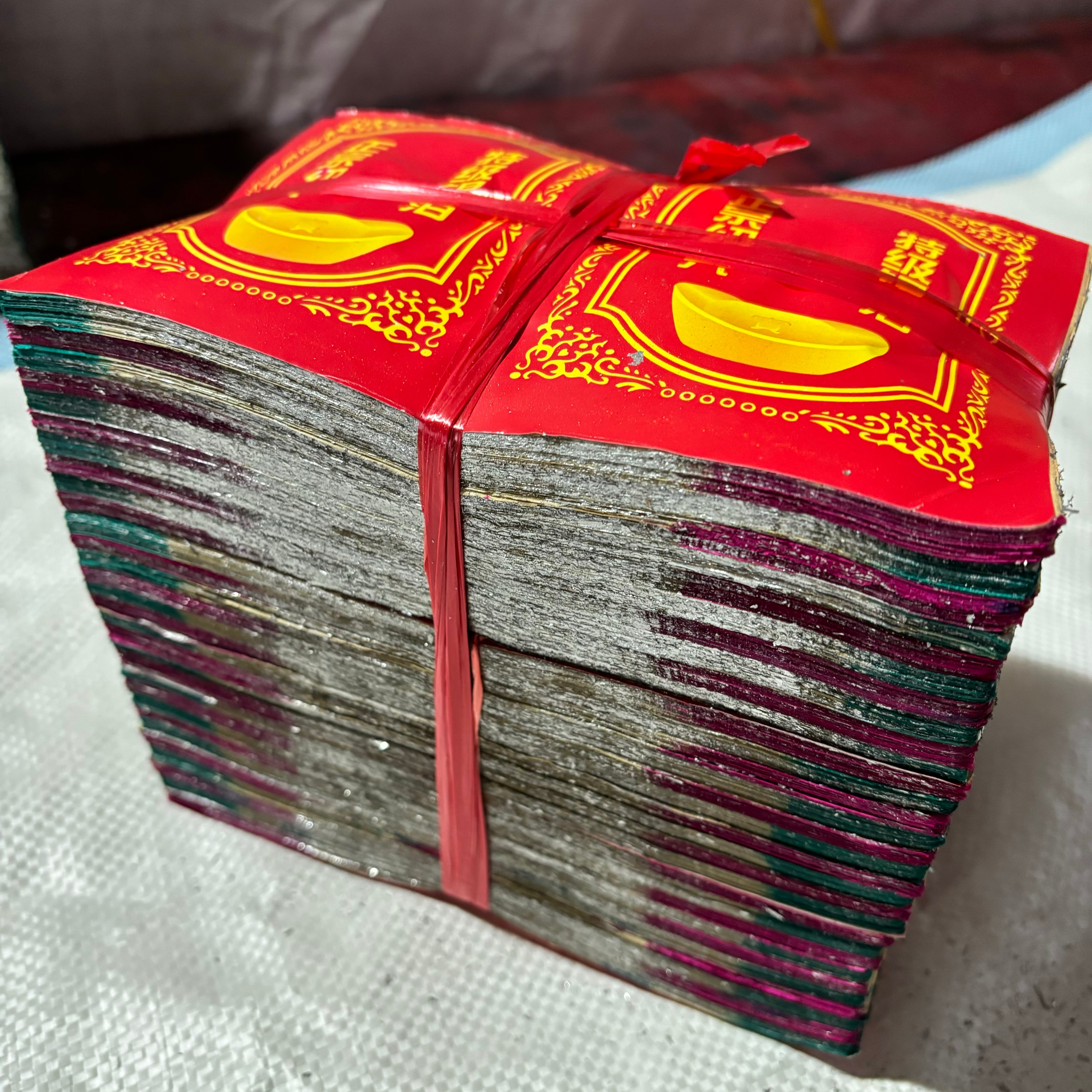 正宗绍兴纯手工锡箔纸 大小规格 锡箔纸纯手工1000张