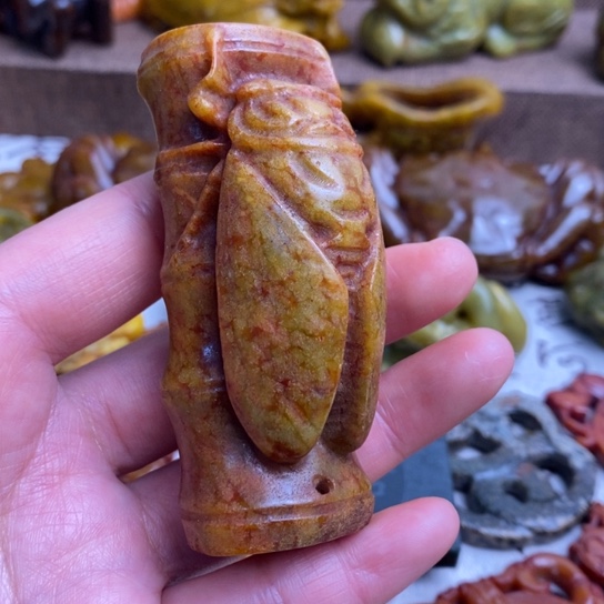 蛇纹石玉未镶嵌颈饰35