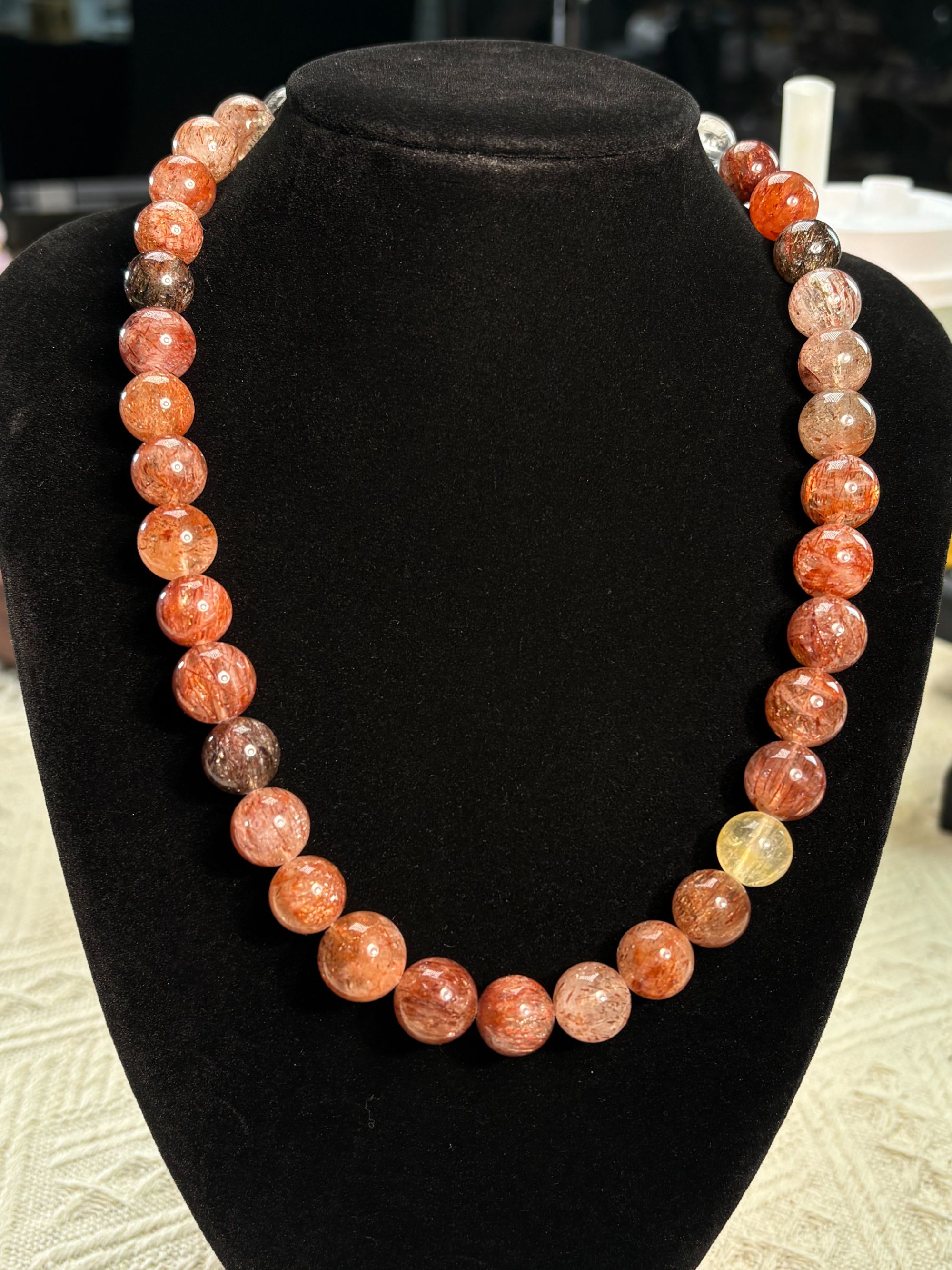 黑金超七十二水晶项链