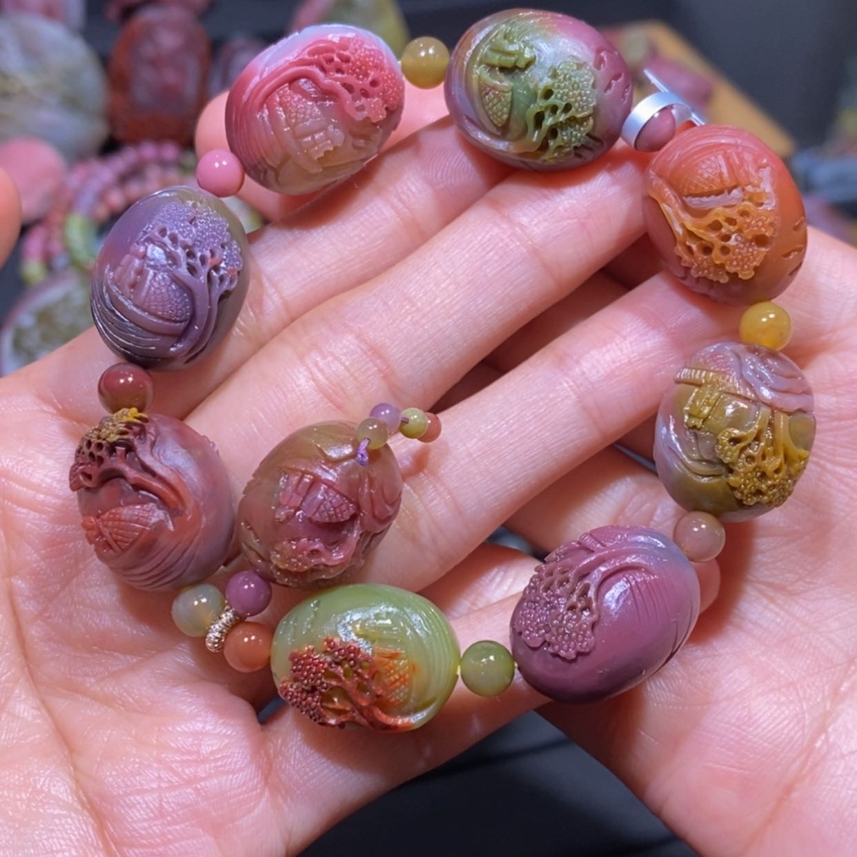 【闪购商品】玛瑙/玉髓手串未镶嵌盐源玛瑙