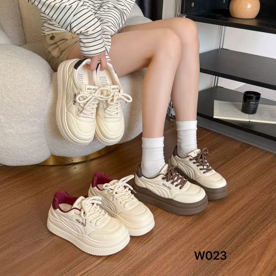 厚底增高轻便面包鞋女2025秋冬新款韩版真皮系带休闲百搭小众板鞋