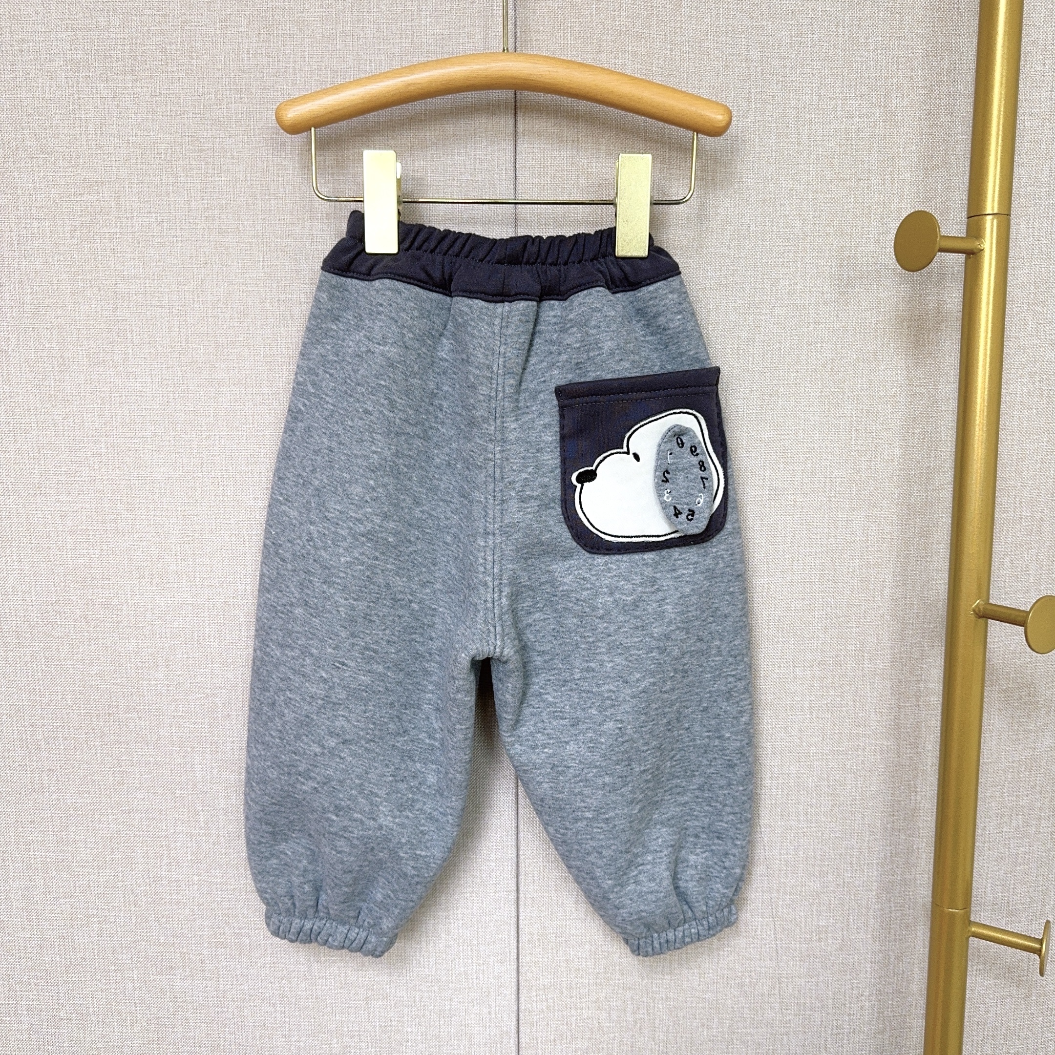 男女童秋冬加绒裤子儿童一体细绒裤宝宝外穿保暖裤童装新款束脚裤