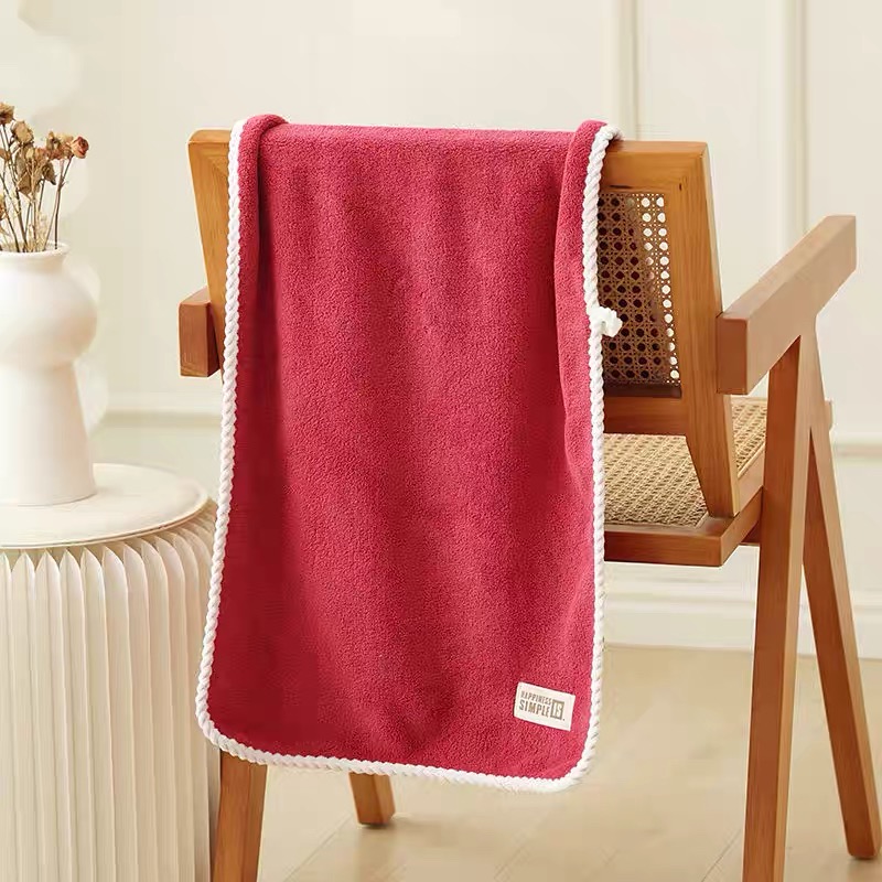 浴巾珊瑚绒加大加厚高密洗脸巾洗澡珊瑚绒洗澡巾浴巾成人柔软吸水