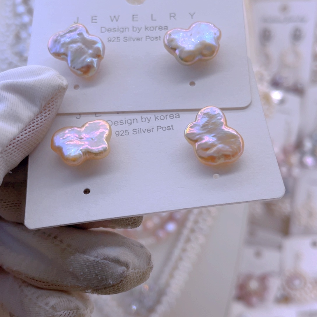 未镶嵌耳饰淡水珍珠