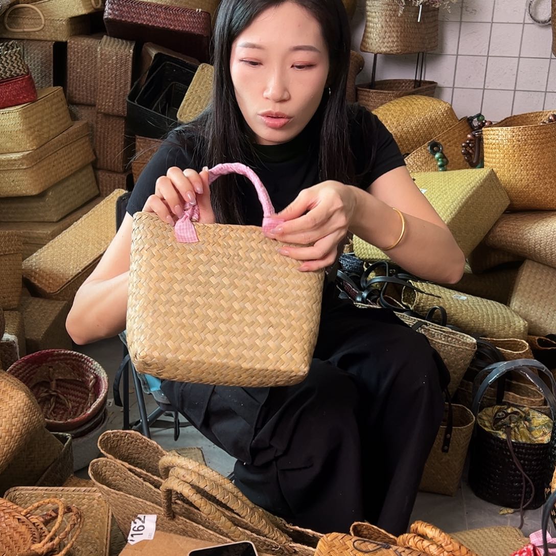 编织带草编包/草编收纳盒微瑕疵