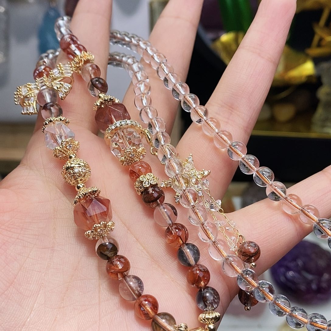 水晶项链未镶嵌水晶胖***?