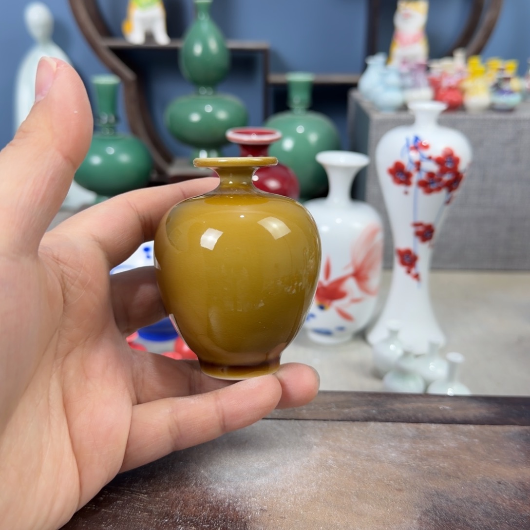 陶瓷手工小花器摆件