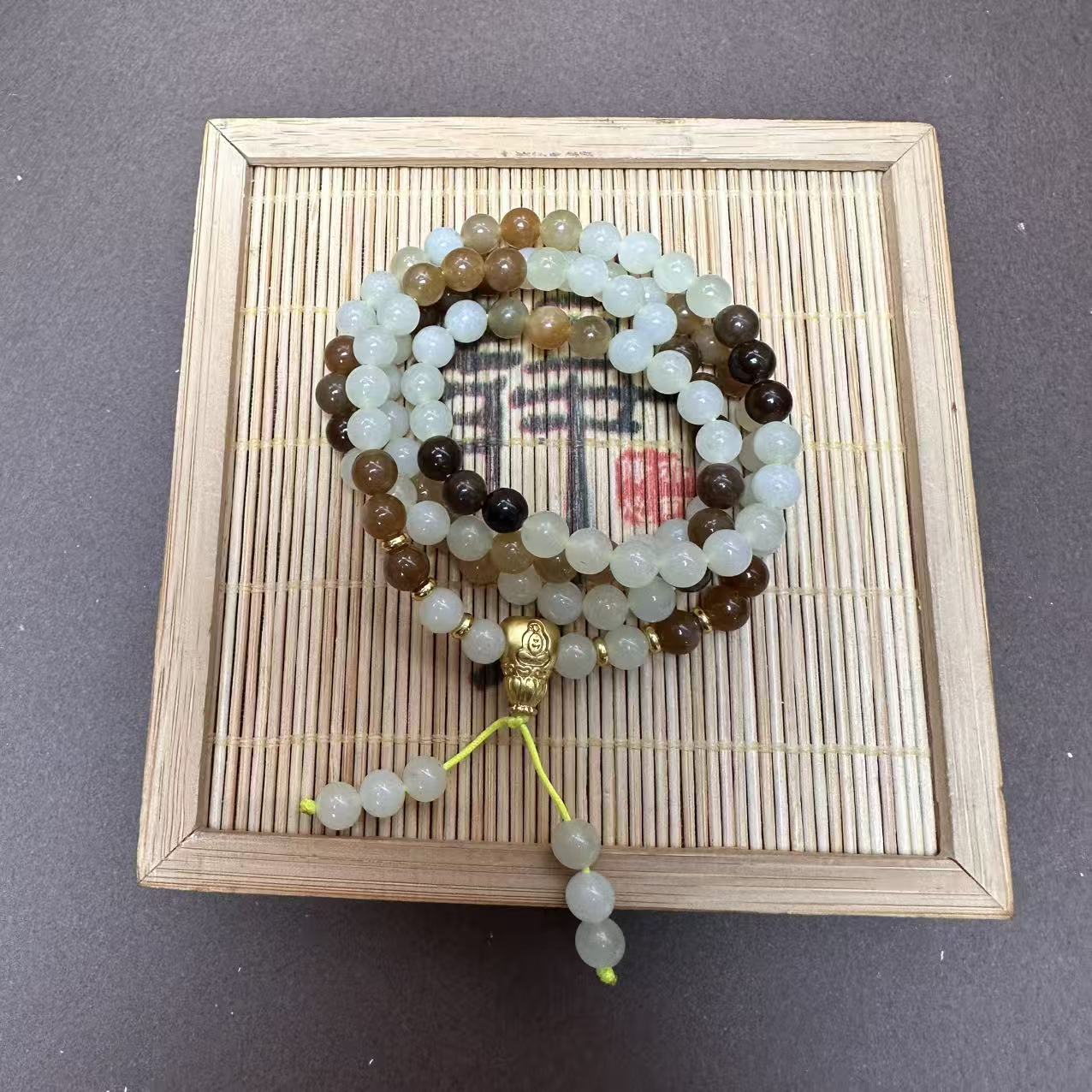 和田玉多宝圆珠项链0603