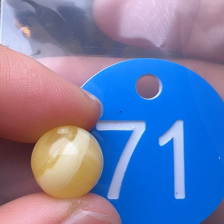 蜜蜡裸石未镶嵌金沙11.8m m