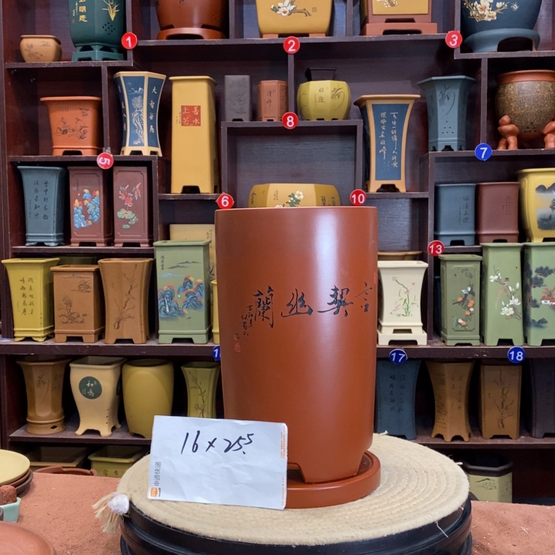 紫砂花盆紫砂花盆