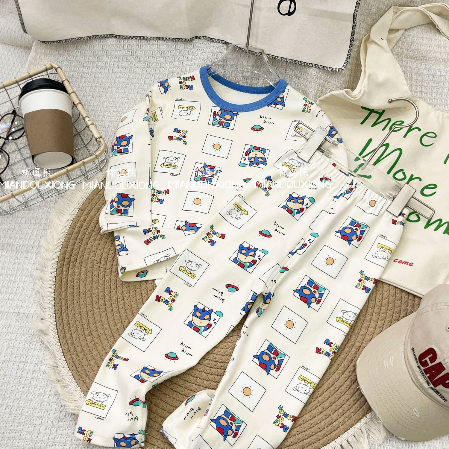 【棉逗熊品牌】男童2025新款空调服休闲中小童家居服-17331