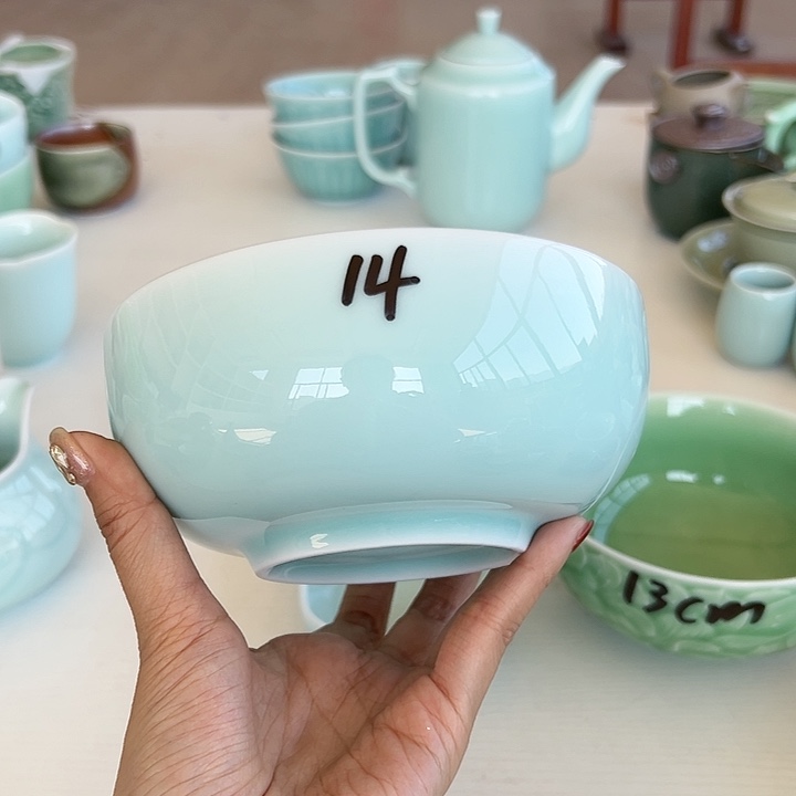 小米茶器龙泉青瓷