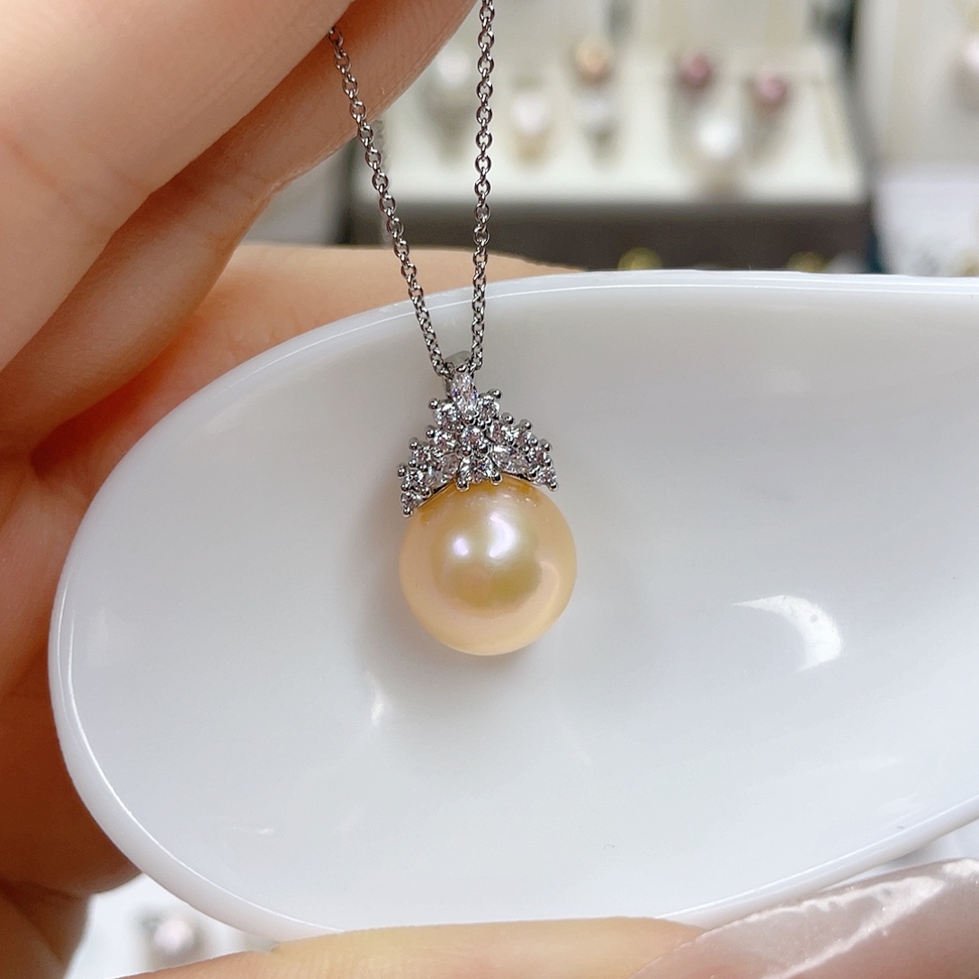 淡水珍珠合金吊坠(赠链)11