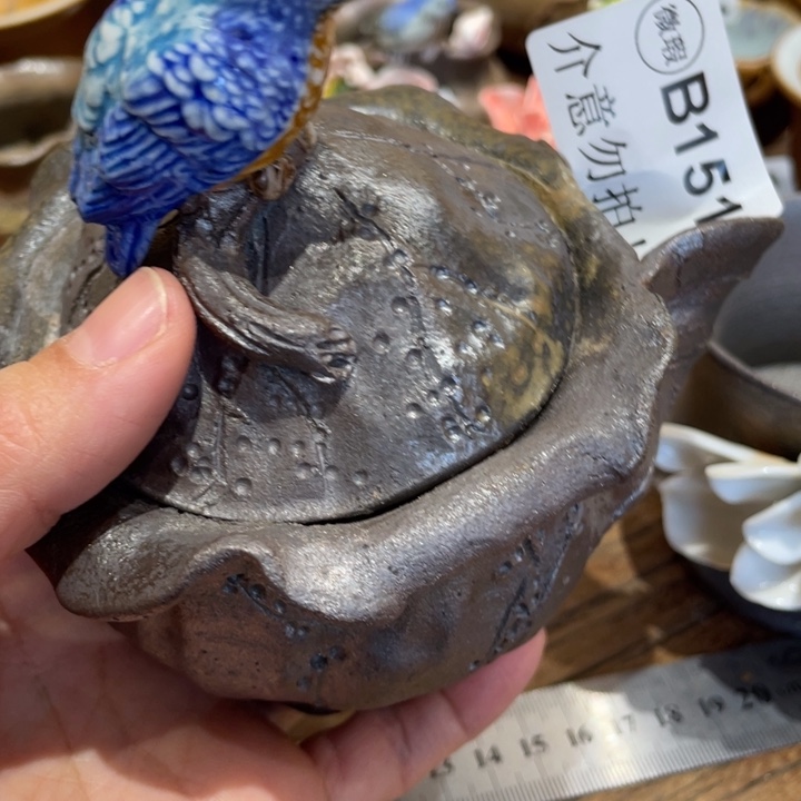 清***子手工制作陶瓷茶具茶杯青蛙