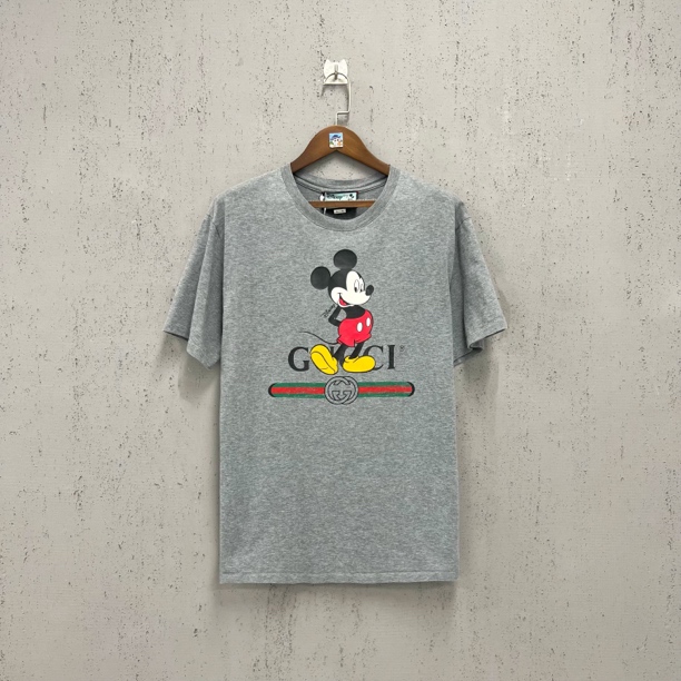 99新 GUCCI/古驰 gucci联名迪士尼米老鼠腰带印花短袖m码