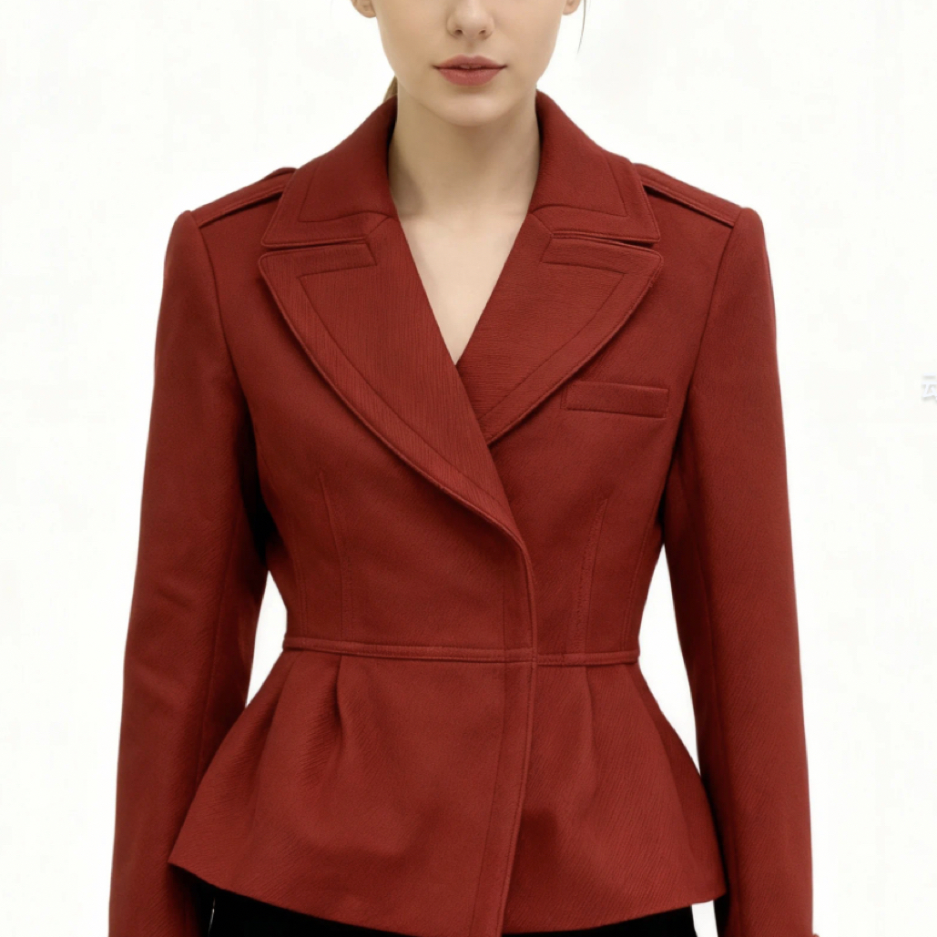 99新 BURBERRY/博柏利 短裤修身大衣外套/UK6码/C01359