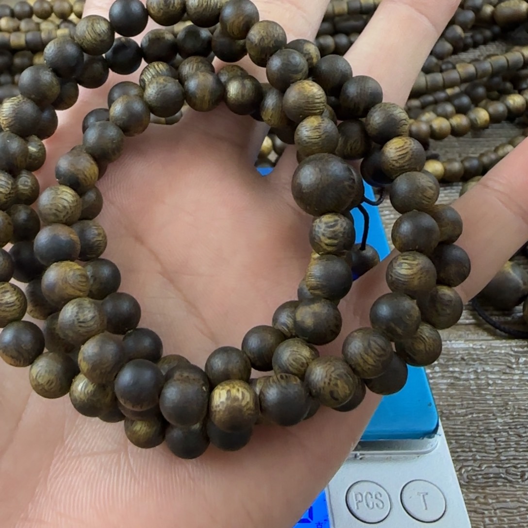 沉香沉香碎屑➕0.7圆珠多圈沉水浮