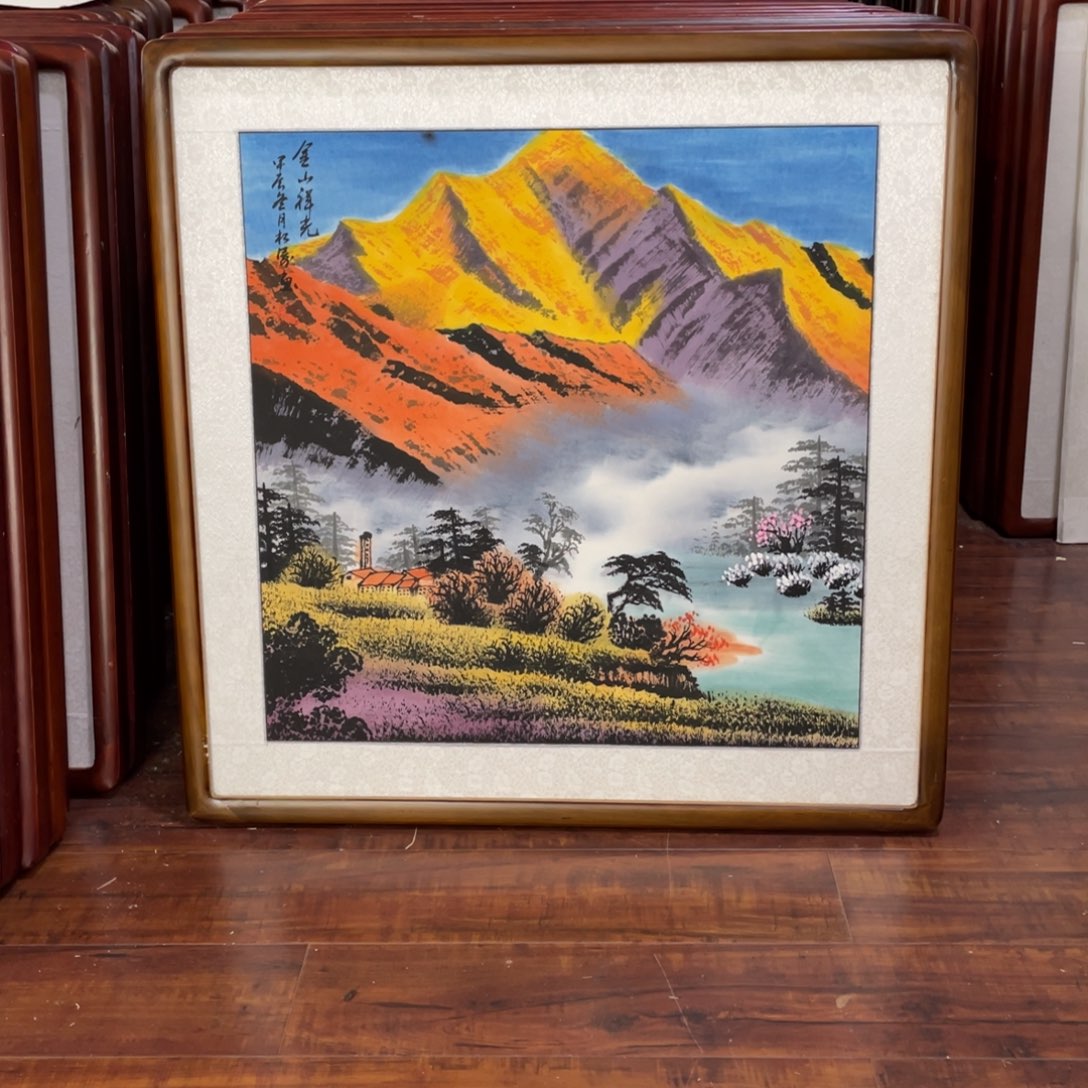 国画带框尺寸63*63厘米