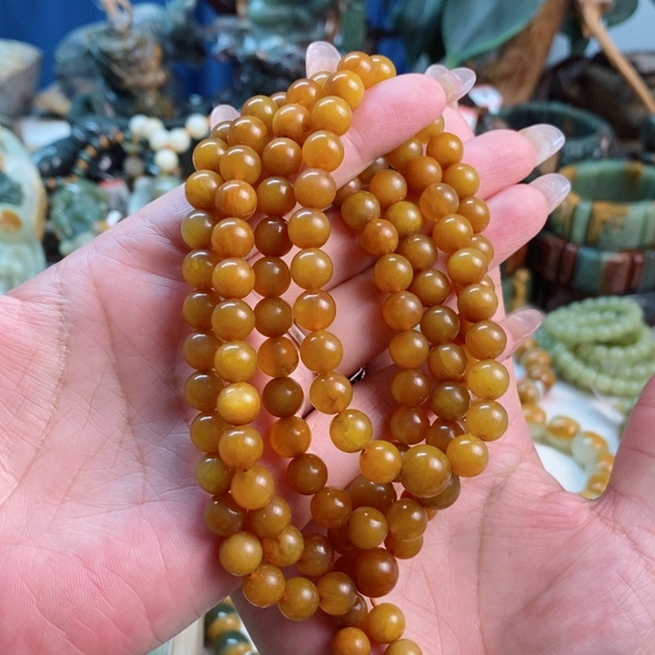 蛇纹石玉项链未镶嵌