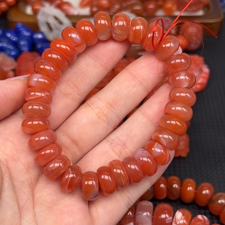 南红玛瑙未镶嵌手链