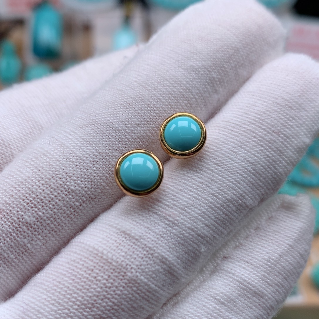 绿松石银S925镶嵌珠宝奇石