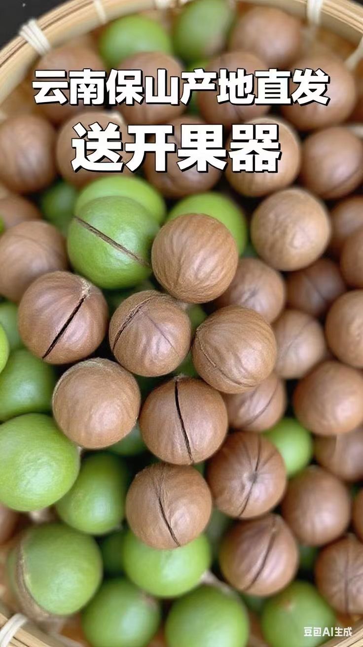 2025云南保山鲜果采摘产地直发脆香零食应季送开口器夏威夷果