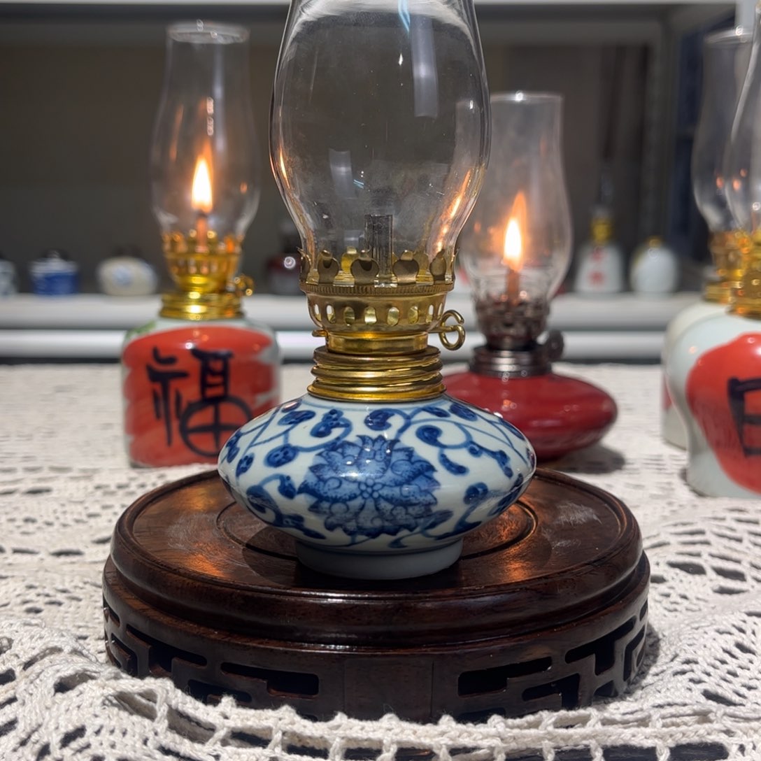 摆件景德镇陶瓷香薰灯